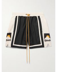 Rhude - Moonlight Straight-leg Mid-length Printed Swim Shorts - Lyst
