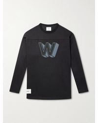 WTAPS - Logo-Appliquéd Cotton-Blend Jersey T-Shirt - Lyst