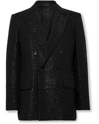 Tom Ford - Double-breasted Sequined Wool-blend Suit Jacket - Lyst