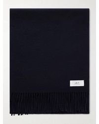MR P. - Logo-Appliquéd Fringed Cashmere Scarf - Lyst