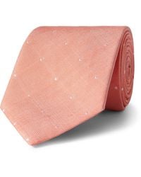 Paul Smith - 8Cm Embroidered Silk And Linen-Blend Tie - Lyst