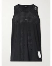Satisfy - Embellished Logo-Appliquéd Space-O Mesh Tank Top - Lyst