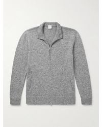 Eleventy - Wool-Blend Zip-Up Cardigan - Lyst