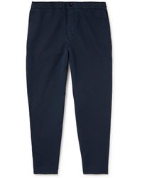 MR P. - James Tapered Cotton And Linen-blend Twill Drawstring Trousers - Lyst