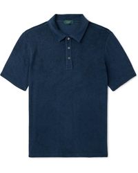 Incotex - Zanone Cotton-terry Polo-shirt - Lyst