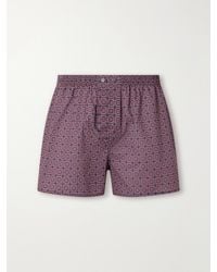Derek Rose - Ledbury 108 Printed Cotton-Poplin Boxer Briefs - Lyst
