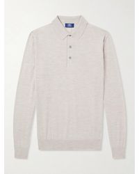 Fedeli - Sportman Cashmere And Silk-blend Polo Shirt - Lyst