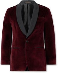 Rubinacci - Slim-fit Shawl-collar Cotton-velvet Tuxedo Jacket - Lyst