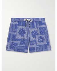 Hartford - Straight-Leg Mid-Length Printed Swim Shorts - Lyst