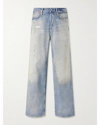 Acne Studios - Straight-leg Distressed Jeans - Lyst