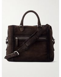 Officine Creative - Jules 003 Airbrushed Suede Briefcase - Lyst