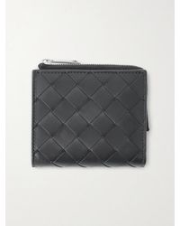Bottega Veneta - Intrecciato Leather Zip-Around Wallet - Lyst