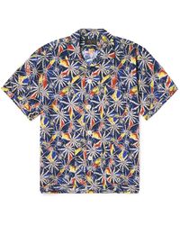 Beams Plus - Camp-collar Printed Cotton-voile Shirt - Lyst