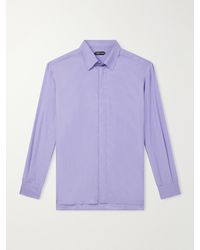 Tom Ford - Cotton And Silk-Blend Twill Shirt - Lyst