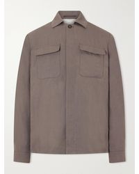 Eleventy - Lyocell And Linen-Blend Shirt - Lyst