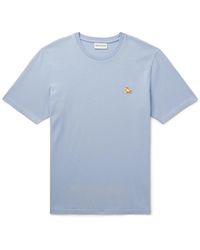 Maison Kitsuné - Chillax Fox Logo-appliquéd Cotton-jersey T-shirt - Lyst