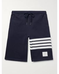 Thom Browne - Shorts in jersey di cotone loopback con righe - Lyst