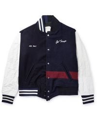 Greg Lauren - Sailor Cotton And Wool-blend Varsity Jacket - Lyst