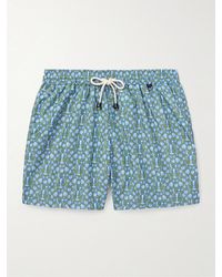 Rubinacci - Straight-Leg Mid-Length Printed Swim Shorts - Lyst