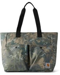 Carhartt - Jake Webbing-trimmed Logo-appliquéd Camouflage-print Canvas Tote Bag - Lyst