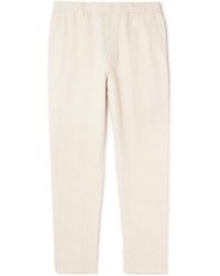 NN07 - Billie 1454 Tapered Linen Trousers - Lyst