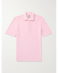 Fedeli - Mondial Slim-Fit Cotton-Terry Polo Shirt - Lyst
