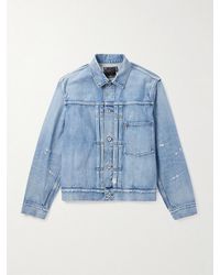 Sacai - Beyondexx Distressed Denim Jacket - Lyst