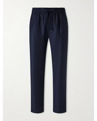 Dolce & Gabbana - Straight-leg Virgin Wool Drawstring Trousers - Lyst