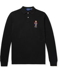Polo Ralph Lauren - Logo-embroidered Cotton-piqué Polo Shirt - Lyst