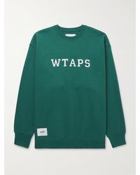 WTAPS - Logo-appliquéd Cotton-jersey Sweatshirt - Lyst