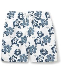 Frescobol Carioca - Petala Board Straight-leg Mid-length Floral-print Recycled Swim Shorts - Lyst