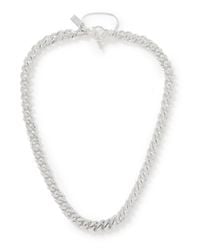 Pearls Before Swine Spliced L Silver Chain Necklace - Metallic
