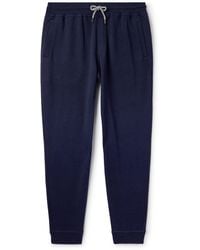 Brunello Cucinelli - Tapered Cotton-Blend Jersey Sweatpants - Lyst