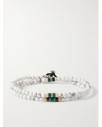 Mikia - Silver Multi-stone Beaded Wrap Bracelet - Lyst