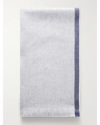 Brunello Cucinelli - Fringed Wool And Cashmere-Blend Scarf - Lyst