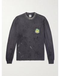READYMADE - Distressed Printed Cotton-Jersey T-Shirt - Lyst