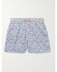 Loro Piana - Mid-Length Printed Cotton Swim Shorts - Lyst