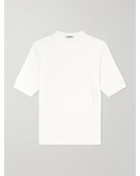 CDLP - Ribbed Lyocell And Cotton-blend T-shirt - Lyst