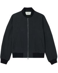 MR P. - Textured Cotton And Linen-blend Bomber Jacket - Lyst