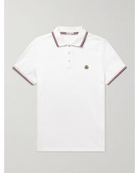 Moncler - Logo-appliqué Regular-fit Cotton Polo Shirt - Lyst