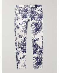 Erdem Oliver Slim-fit Floral-print Jeans - White