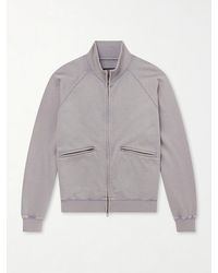 FRIZMWORKS - Cotton-blend Jersey Zip-up Sweatshirt - Lyst