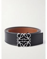 Loewe - Anagram 3.5cm Reversible Leather Belt - Lyst