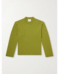 The Elder Statesman - Culver Checked Cashmere Sweater - Lyst