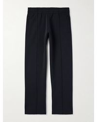 Burberry - Straight-leg Argyle Jacquard-knit Track Pants - Lyst