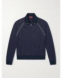 Gucci - Logo-Jacquard Tech-Jersey Track Jacket - Lyst