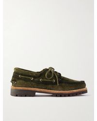 Officine Creative - Heritage Flexi 001 Brushed-Suede Loafers - Lyst