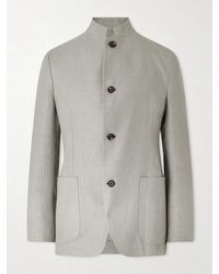 Eleventy - Slim-fit Linen Blazer - Lyst