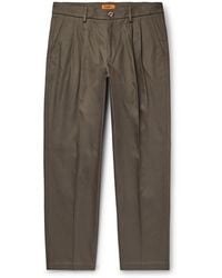 Barena - Nerio Straight-Leg Pleated Cotton-Twill Suit Trousers - Lyst