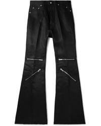 Rick Owens - Bolan Flared Linen-Twill Cargo Trousers - Lyst